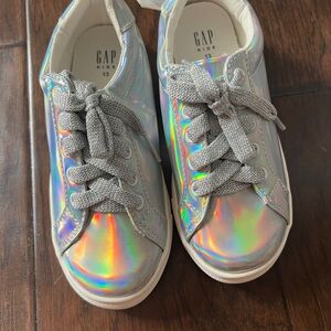 GAP Silver Holographic Sneakers